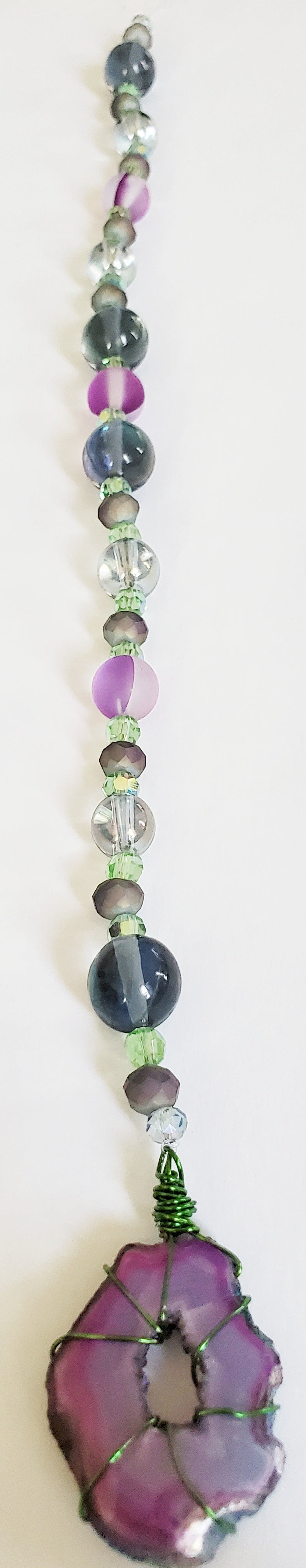 Druzy Aura Quartz suncatcher
