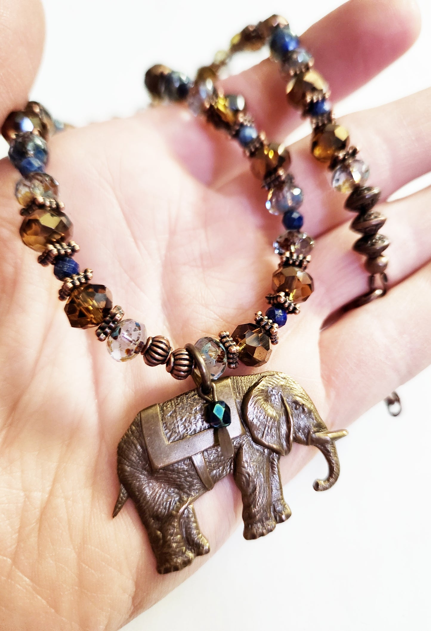 Elephant Necklace, Beaded Necklace, Statement Necklace, Best Selling Items, Birthday Gift