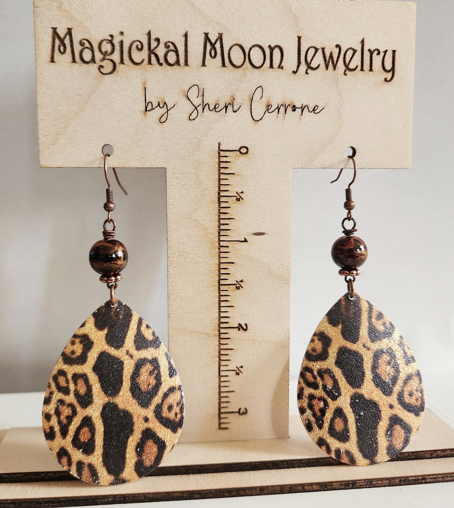 Leopard Earrings, Trendy Earrings, Gift for Best Friend, Sister Gift, Dangle earrings, gifts under 20