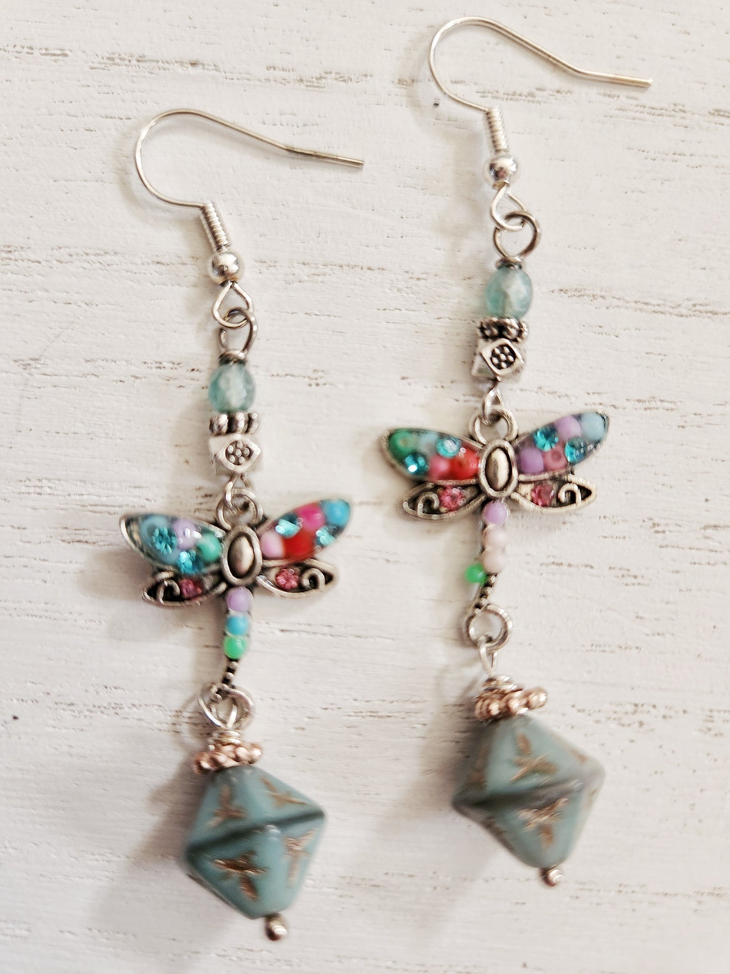 Dragonfly Earrings, Dragonfly Jewelry, Colorful Jewelry, Gifts for Her, Best Selling Items