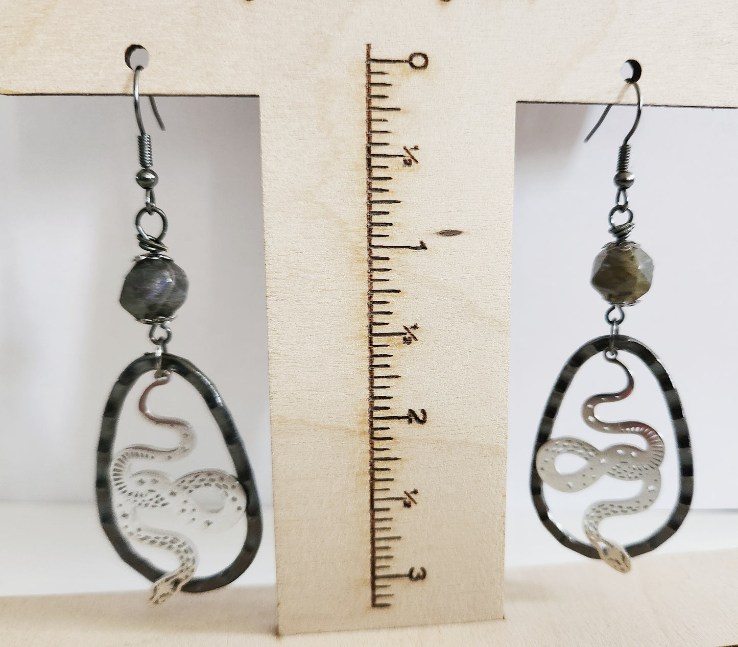 Snake earrings, dangle earrings, gift for best friend, tween gift, statement drop earrings, trendy earrings