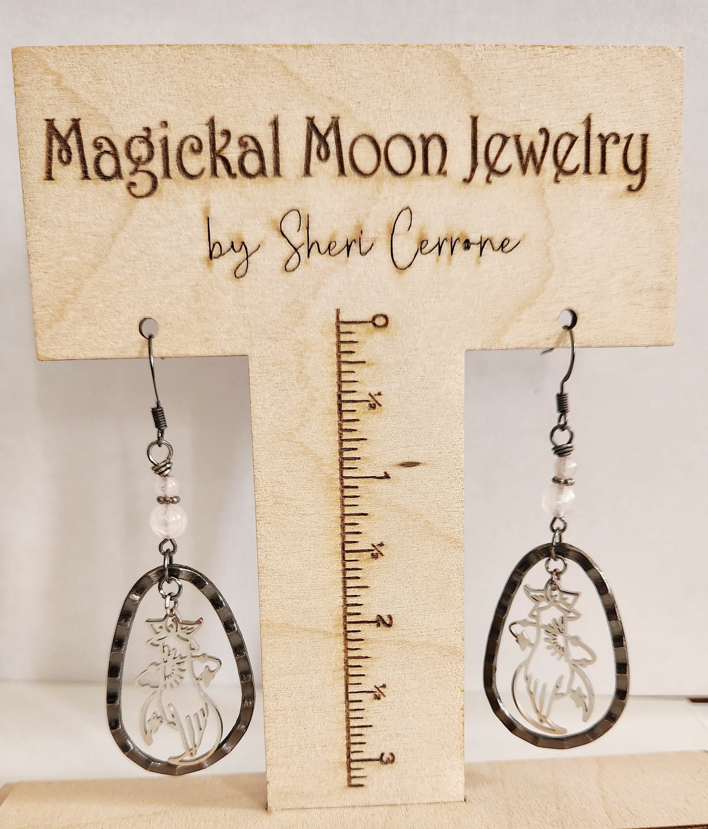 Mystical earrings, dangle earrings, gift for best friend, tween gift, statement drop earrings, trendy earrings