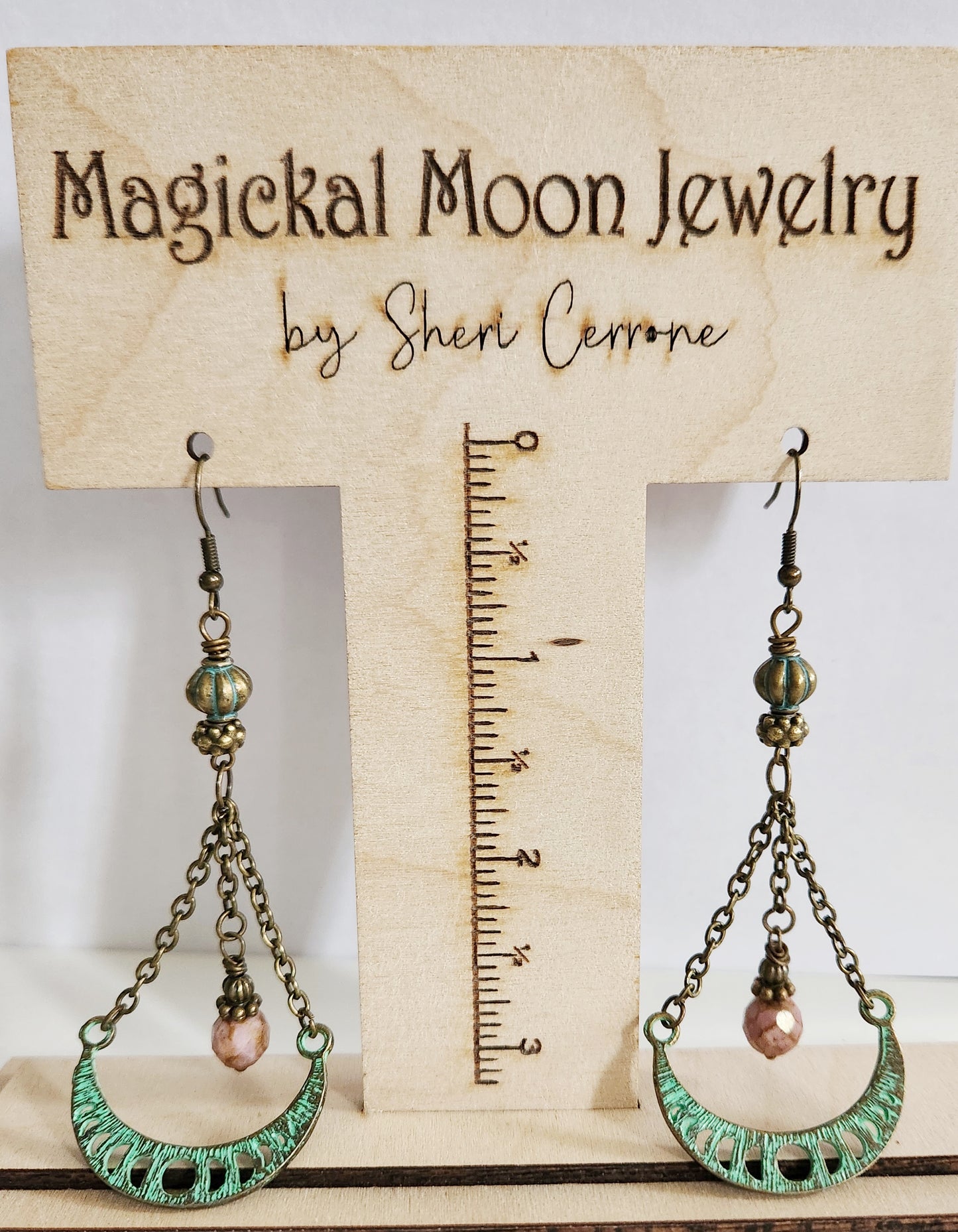 Half moon earrings, dangle earrings, gift for best friend, tween gift, statement drop earrings, trendy earrings