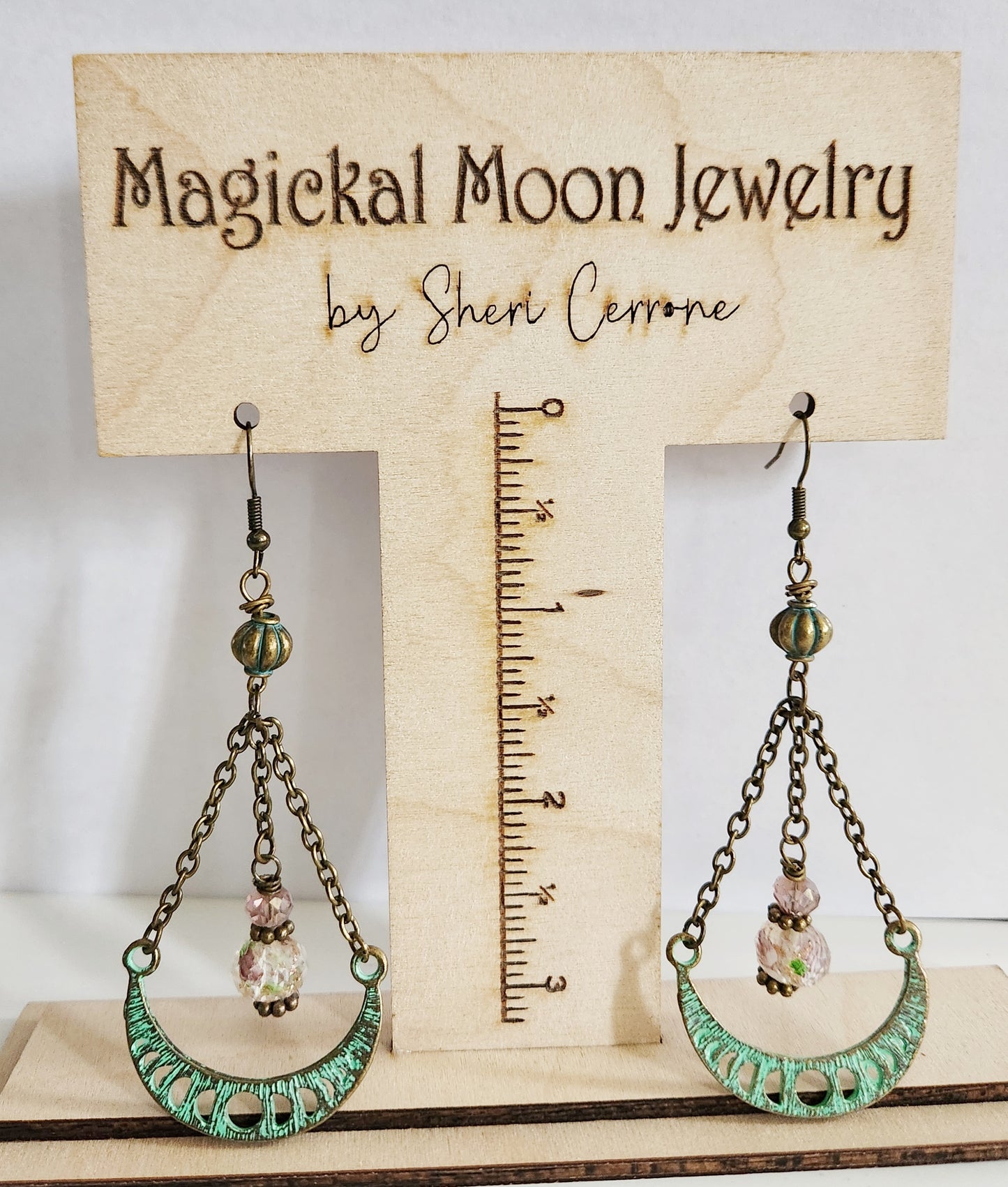 Half moon earrings, dangle earrings, gift for best friend, tween gift, statement drop earrings, trendy earrings