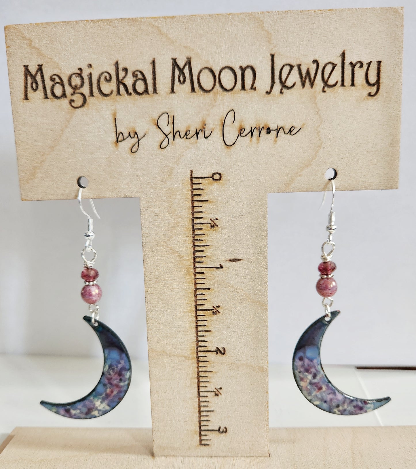 Moon earrings, Enamel Earrings, Colorful Earrings, Trendy Earrings, Gift for Best Friend, Sister Gift, Dangle earrings, gifts under 20