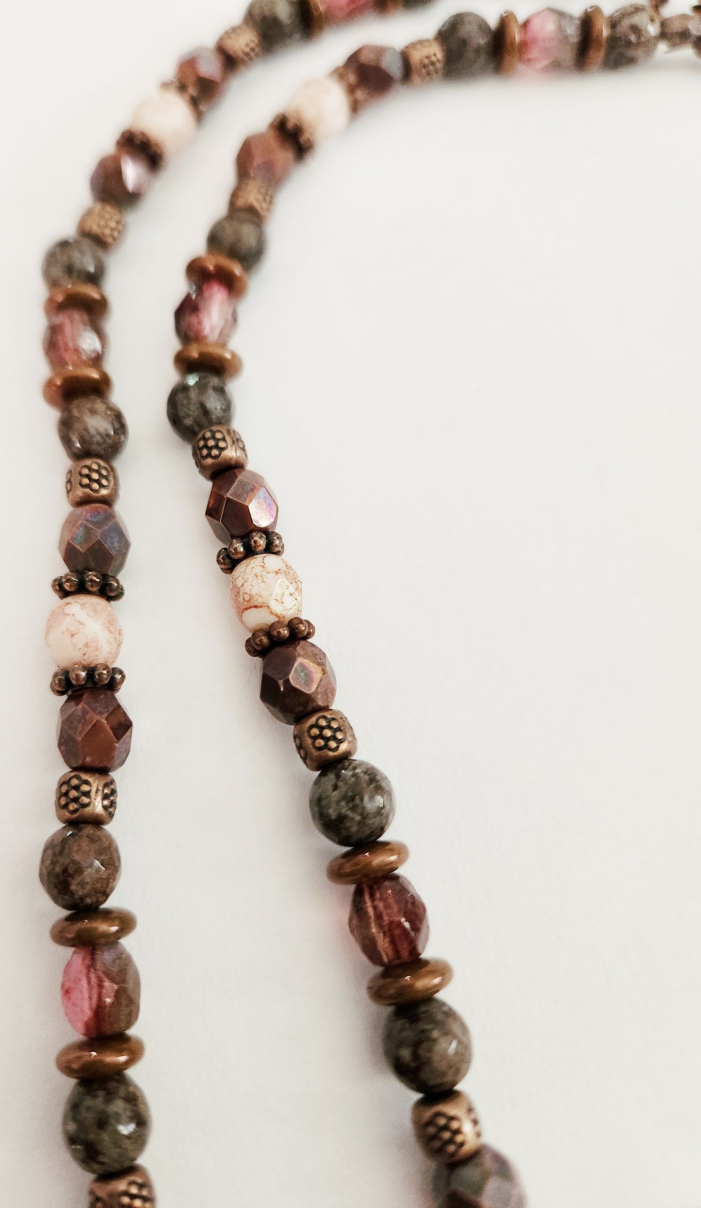 Jasper gemstone necklace, best friend gifts, sister gift, pendant beaded necklace, statement necklace for women, natural stone necklace