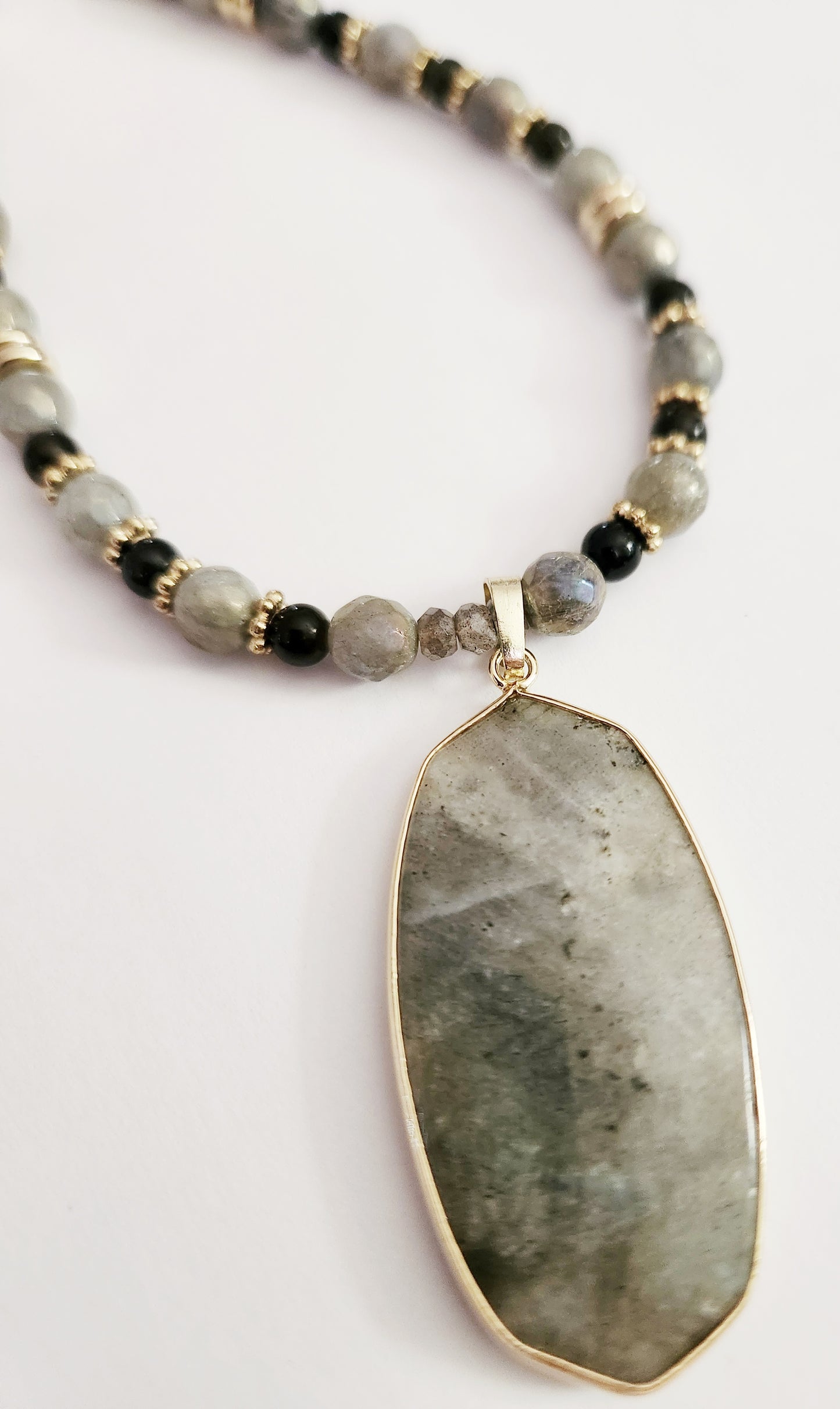 Labradorite gemstone necklace