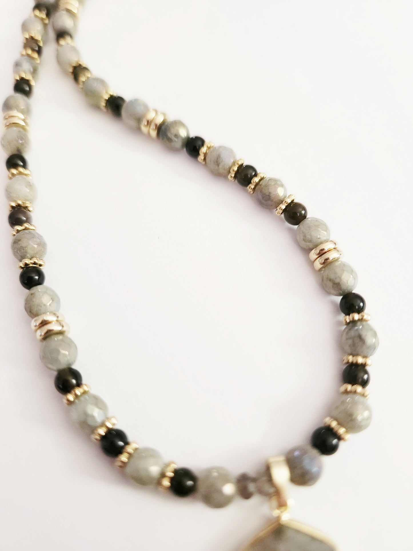 Labradorite gemstone necklace