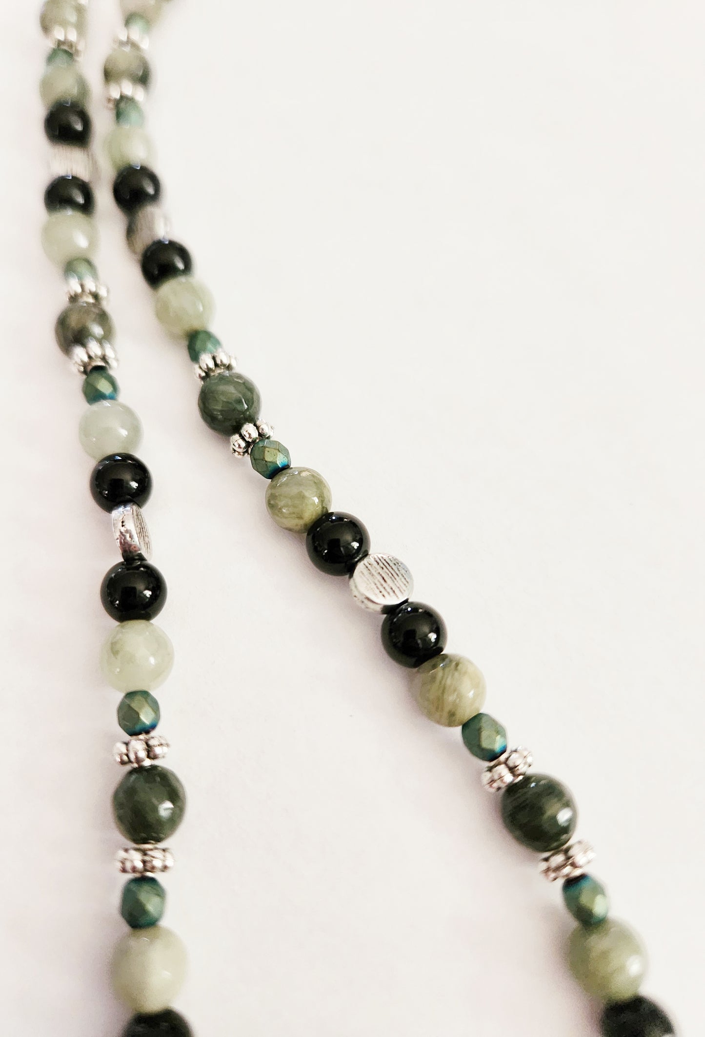 Crow star pendant gemstone necklace